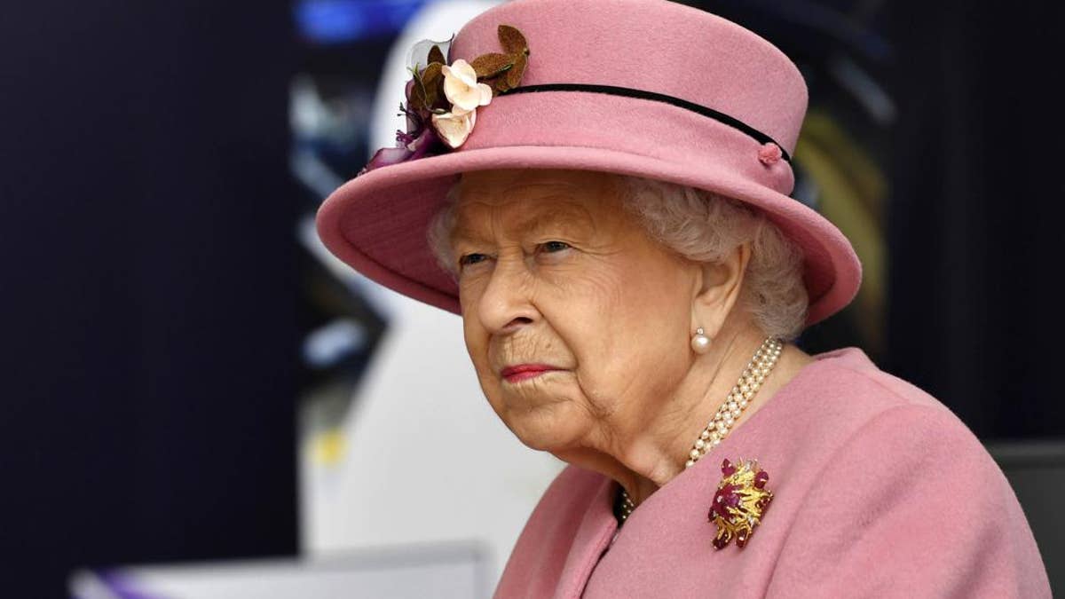 Queen Elizabeth II poses for a portrait