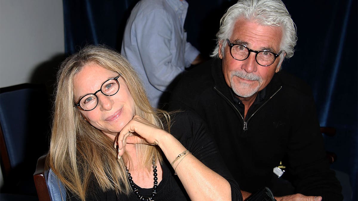 Barbra Strisand and James Brolin at "And So It Goes" premiere