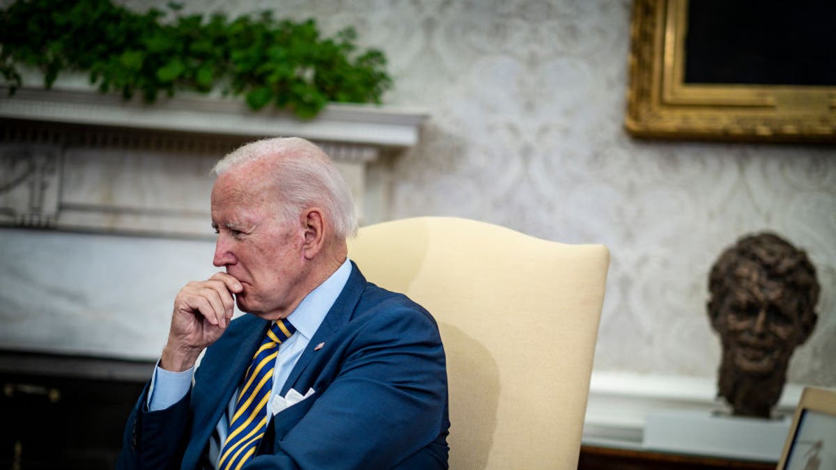 President Joe Biden in the Oval Office