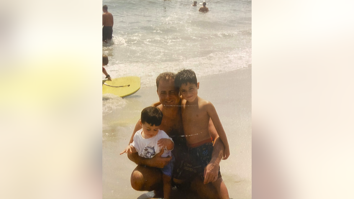 John Bocchi with two of his kids