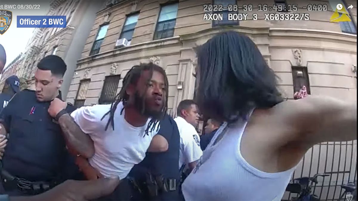 NYPD body cam video of arrest of attempted murder suspect