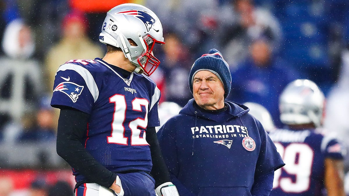 Tom Brady and Bill Belichick with Patriots