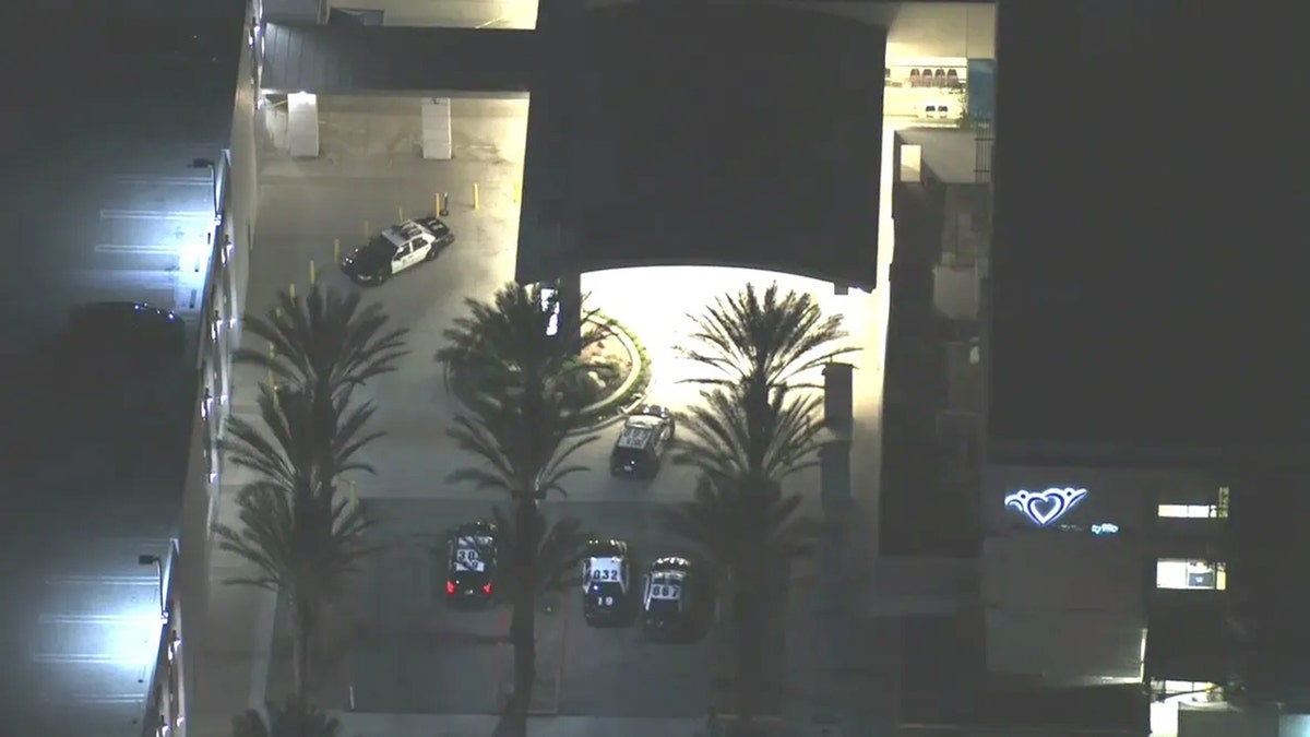 Hospital stabbing Los Angeles County aerial