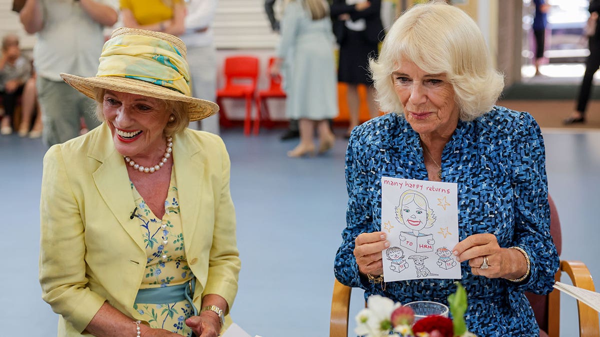 Camilla visiting school