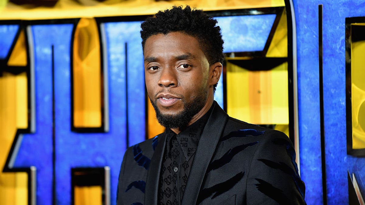 Chadwick Boseman at "Black Panther" event