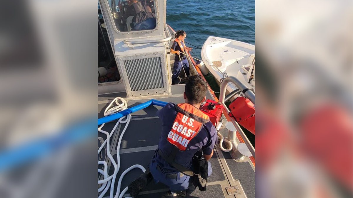 Coast Guard rescues two people from boat beginning to sink off Florida coast
