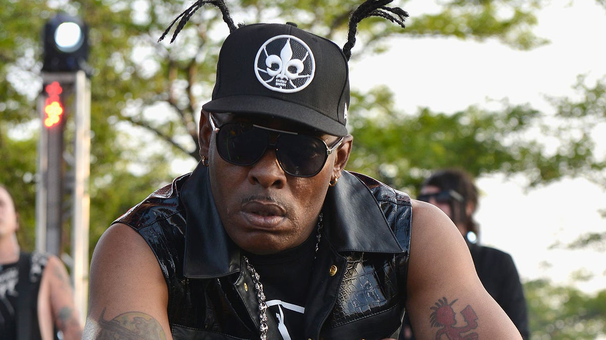 Coolio performing on stage