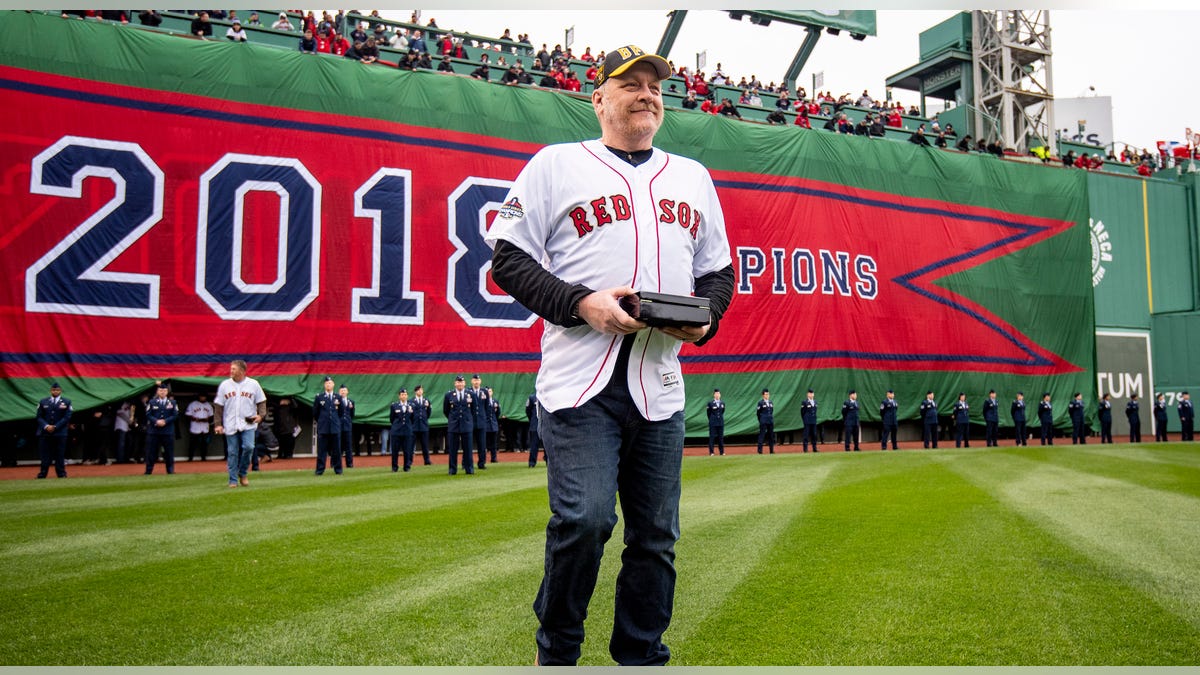 Curt Schilling at Fenway 