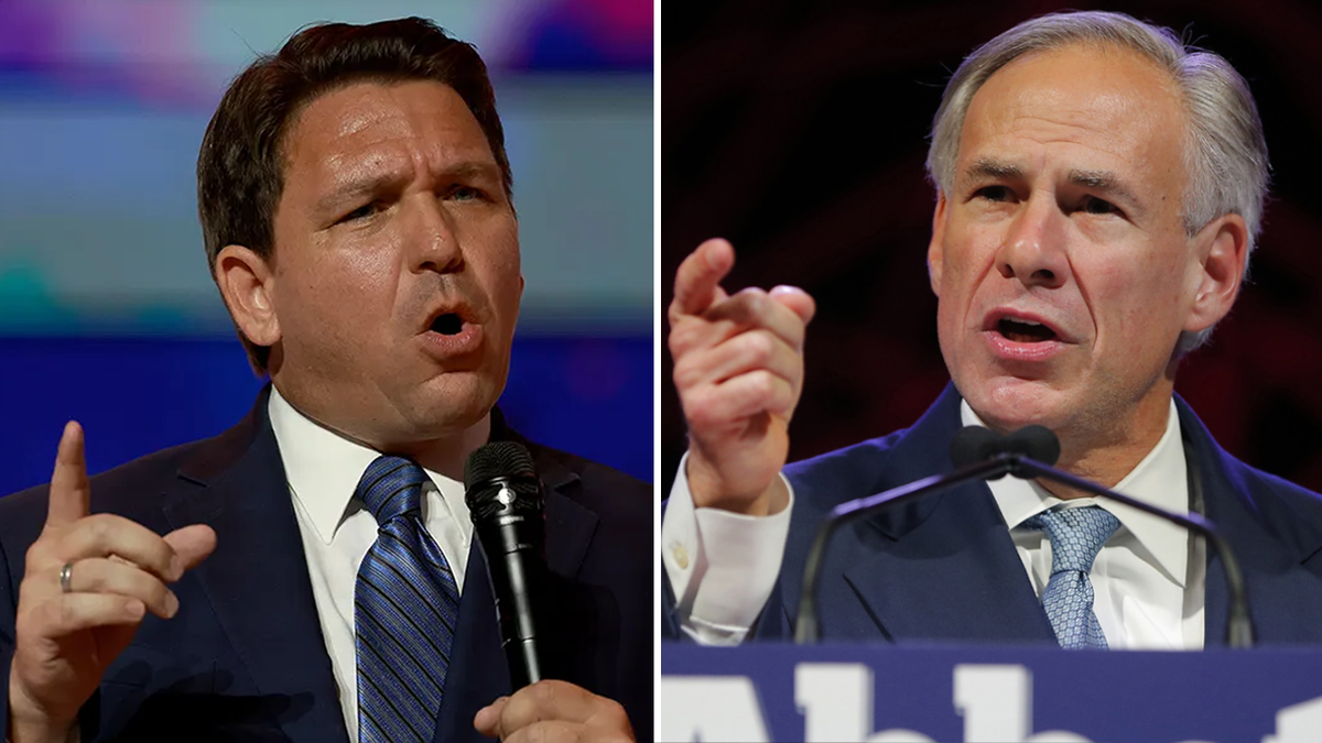 Ron DeSantis Florida and Greg Abbott Texas