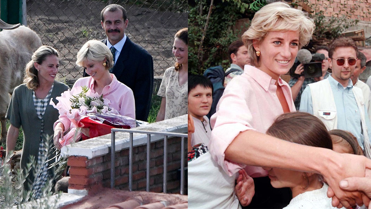 "The Crown" TV show featuring Elizabeth Debicki as Princess Diana