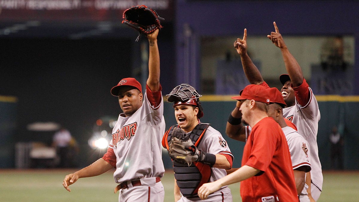 Edwin Jackson celebrates no hitter