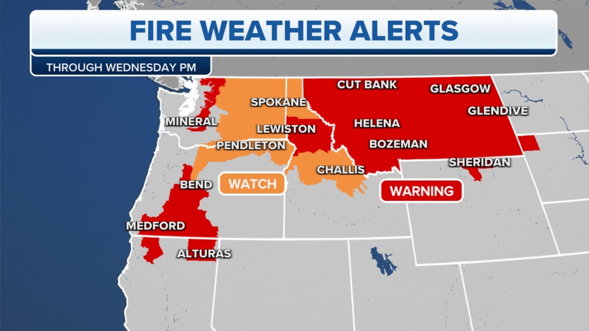 West fire weather alerts