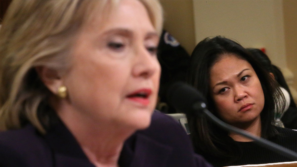 Benghazi attack victim's widow listens to Hillary Clinton testimony