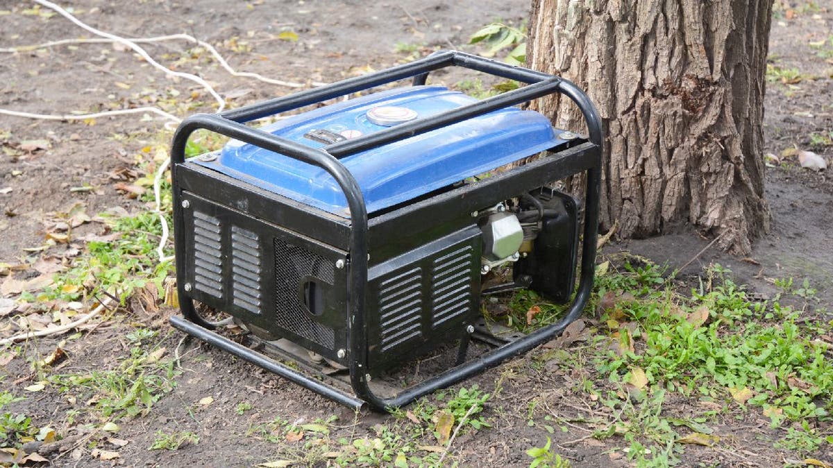 portable generator outside