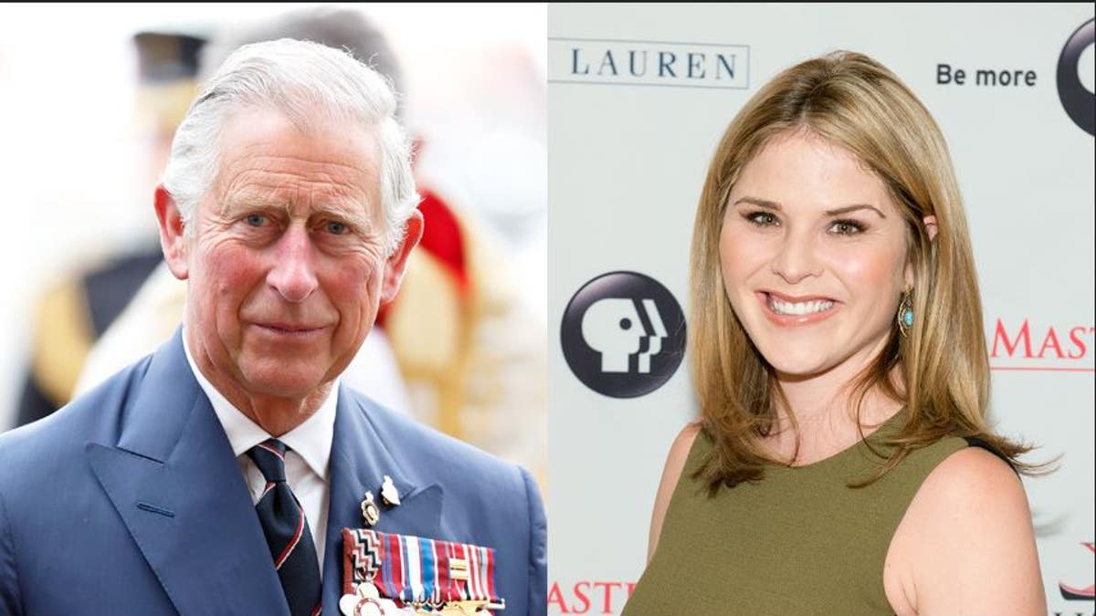 King Charles III and TV host Jenna Bush Hager