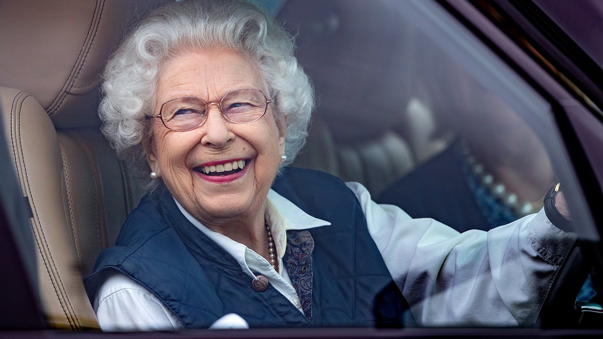 Queen Elizabeth smiling