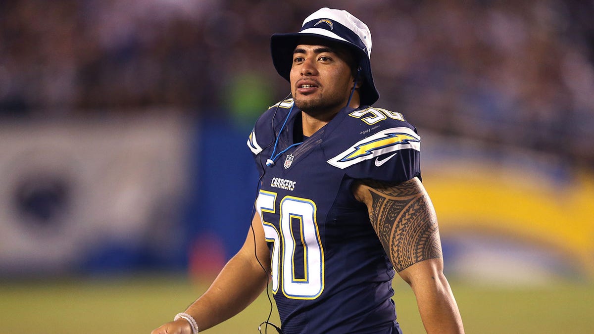 Manti Teo with Chargers