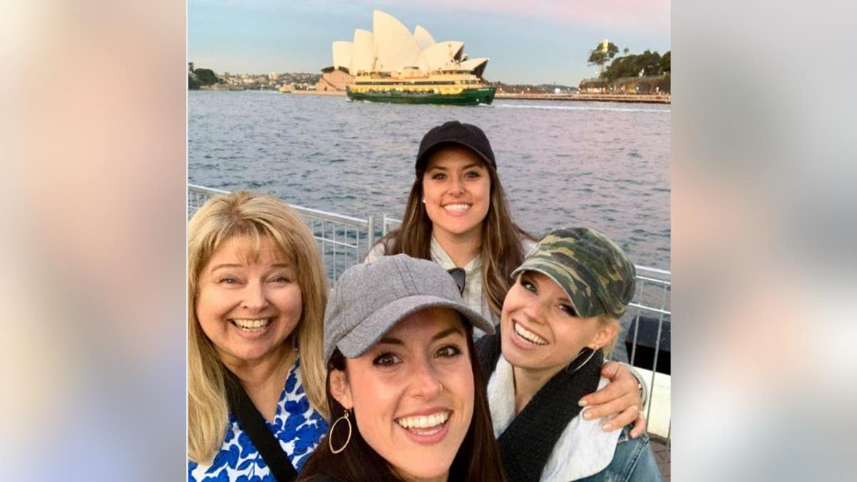 Megan Hilty and her family smiling together