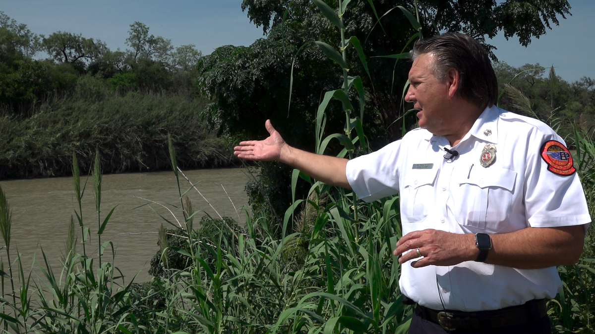 Chief Mello at the Rio Grande