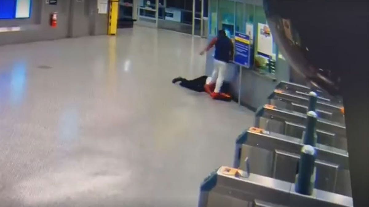 NYC homeless man stomps on woman