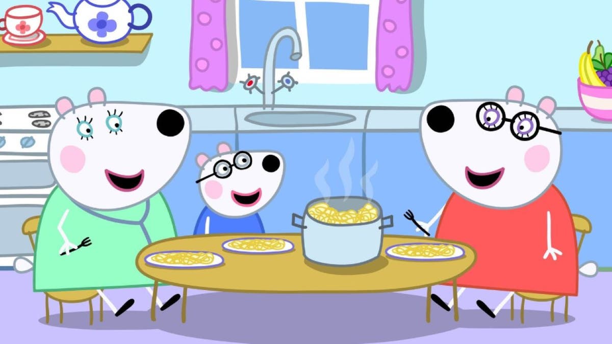 Screenshot of gay polar bear couple