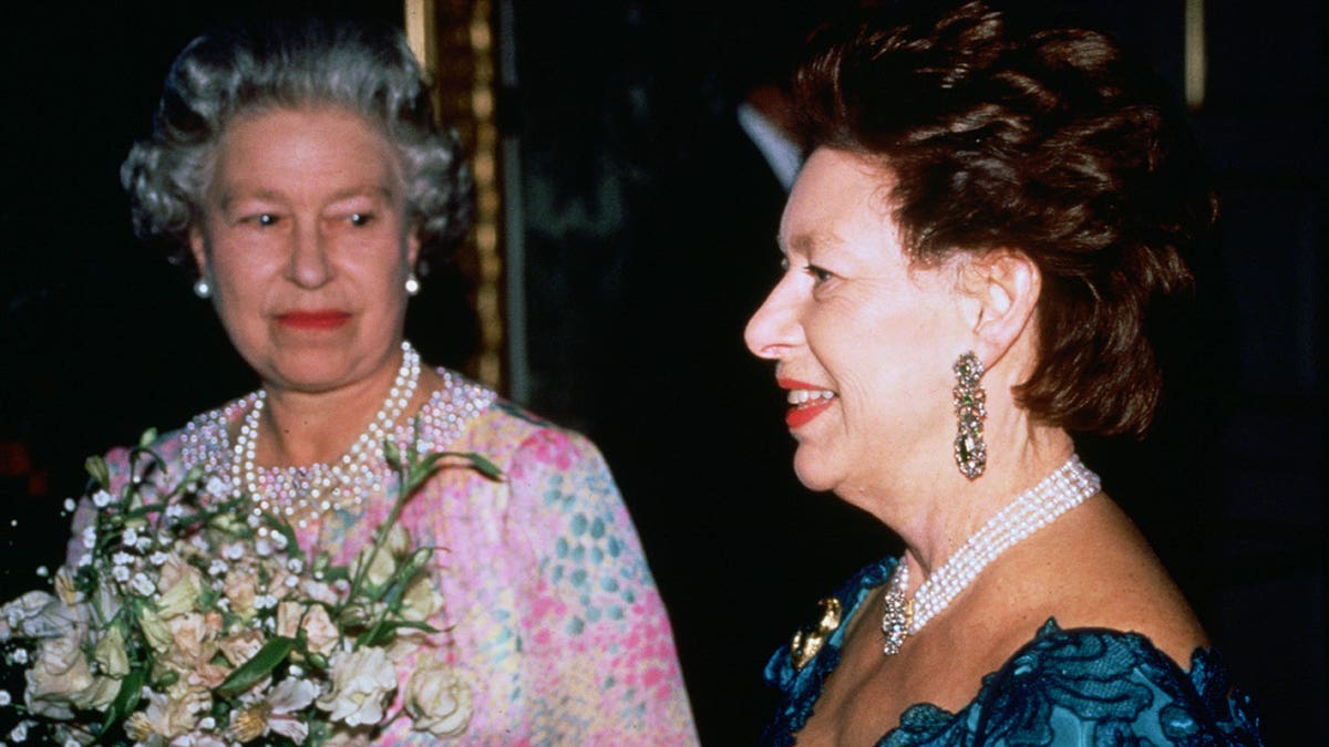 Queen Elizabeth II with Princess Margaret