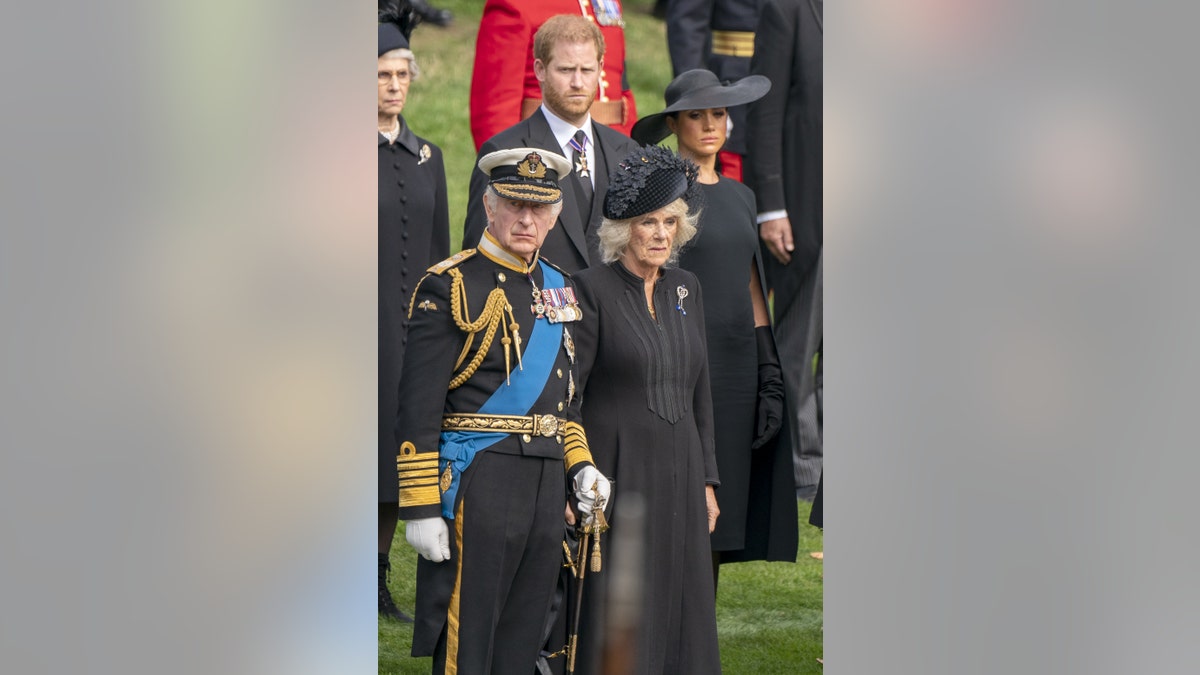Meghan Markle, Prince Harry, King Charles III, Queen Consort Camilla