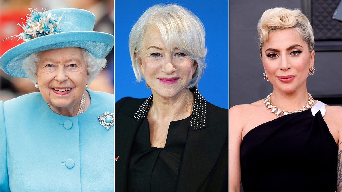 Queen Elizabeth, Dame Helen Mirren and Lady Gaga