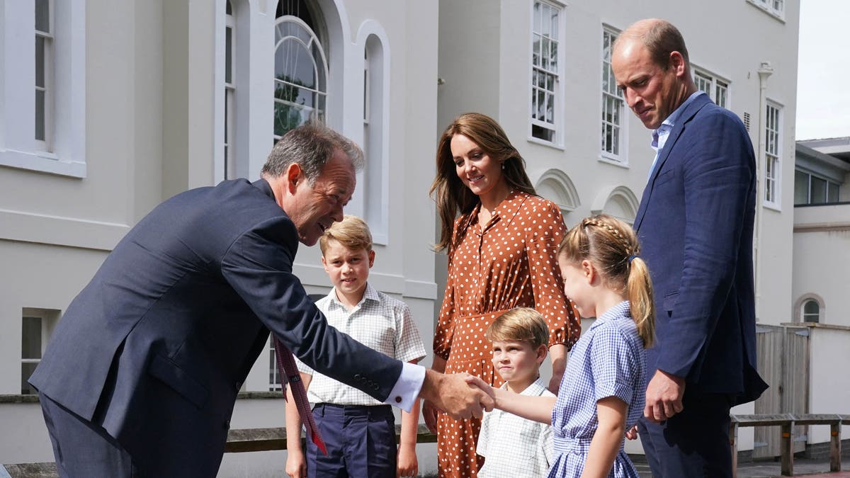 Prince and Princess of Wales with children