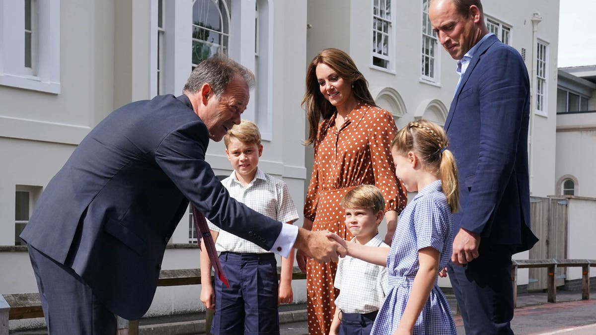 Prince and Princess of Wales with children