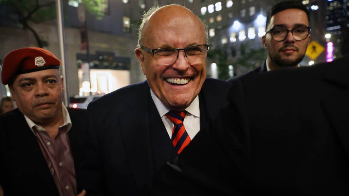 Rudy Giuliani smiling