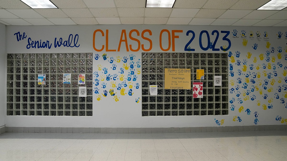 Empty school hallway ahead of Hurricane Ian