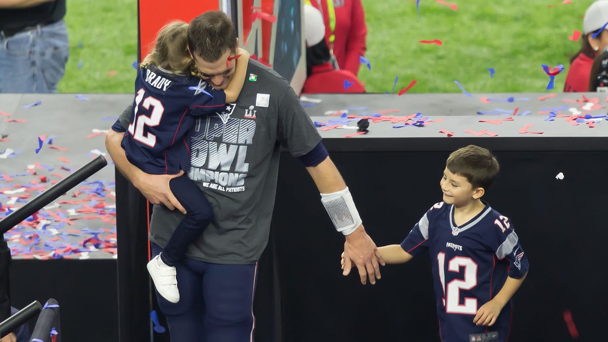Tom Brady with his sons