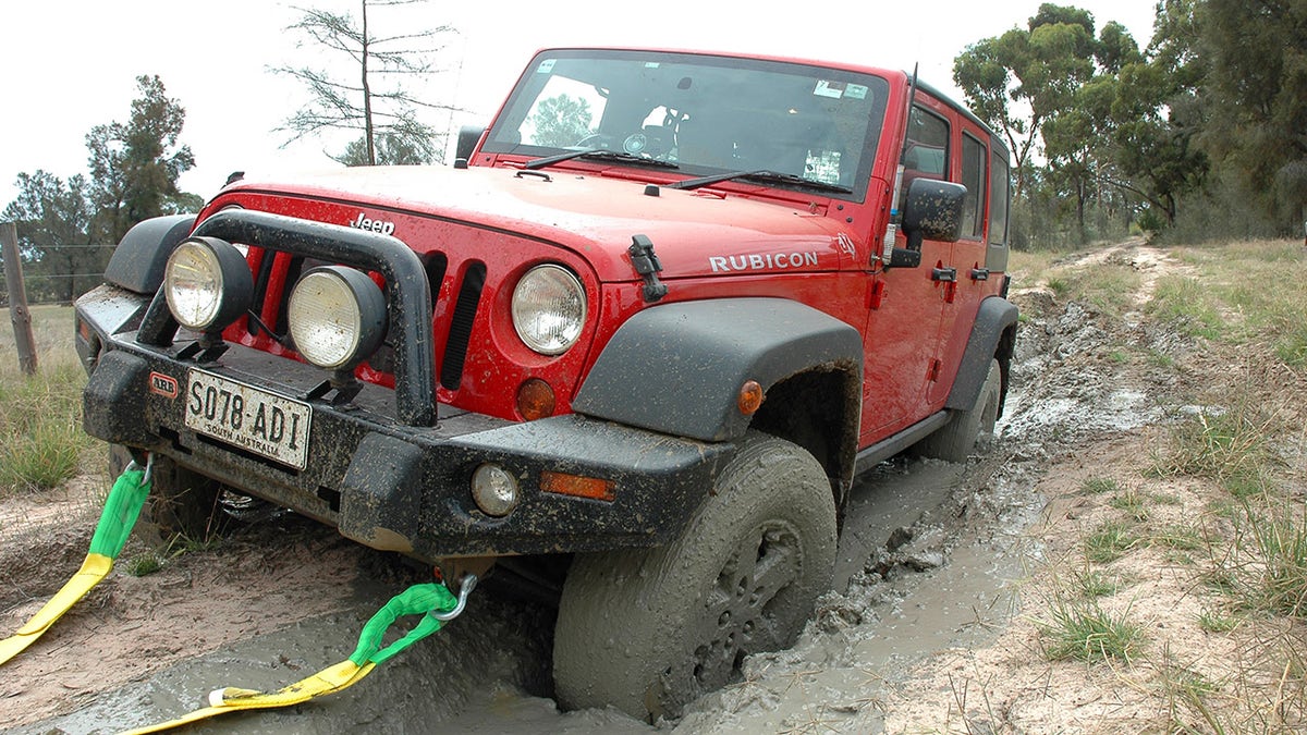 Jeep in mud