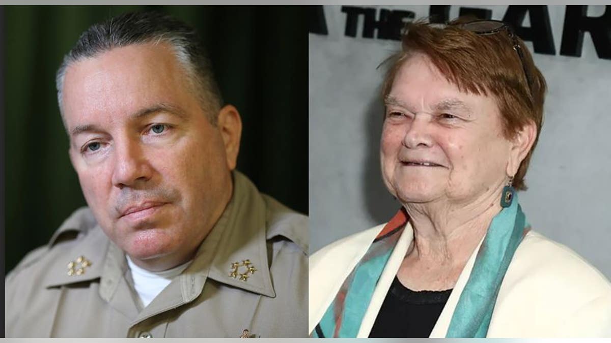 Split photo of LA Sheriff Alex Villanueva and Los Angeles County Supervisor Sheila Kuehl