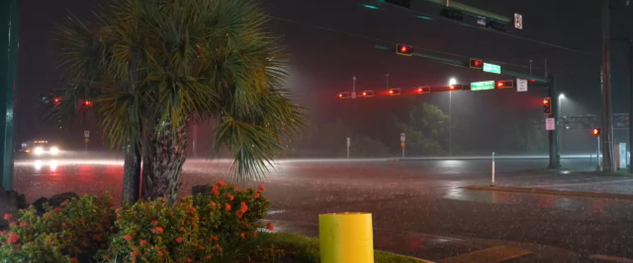 Hurricane Ian Naples Rain Intersection