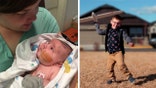 Maverick Waler as a baby and as a 5 year old