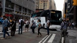 Texas bus carrying migrants arrives