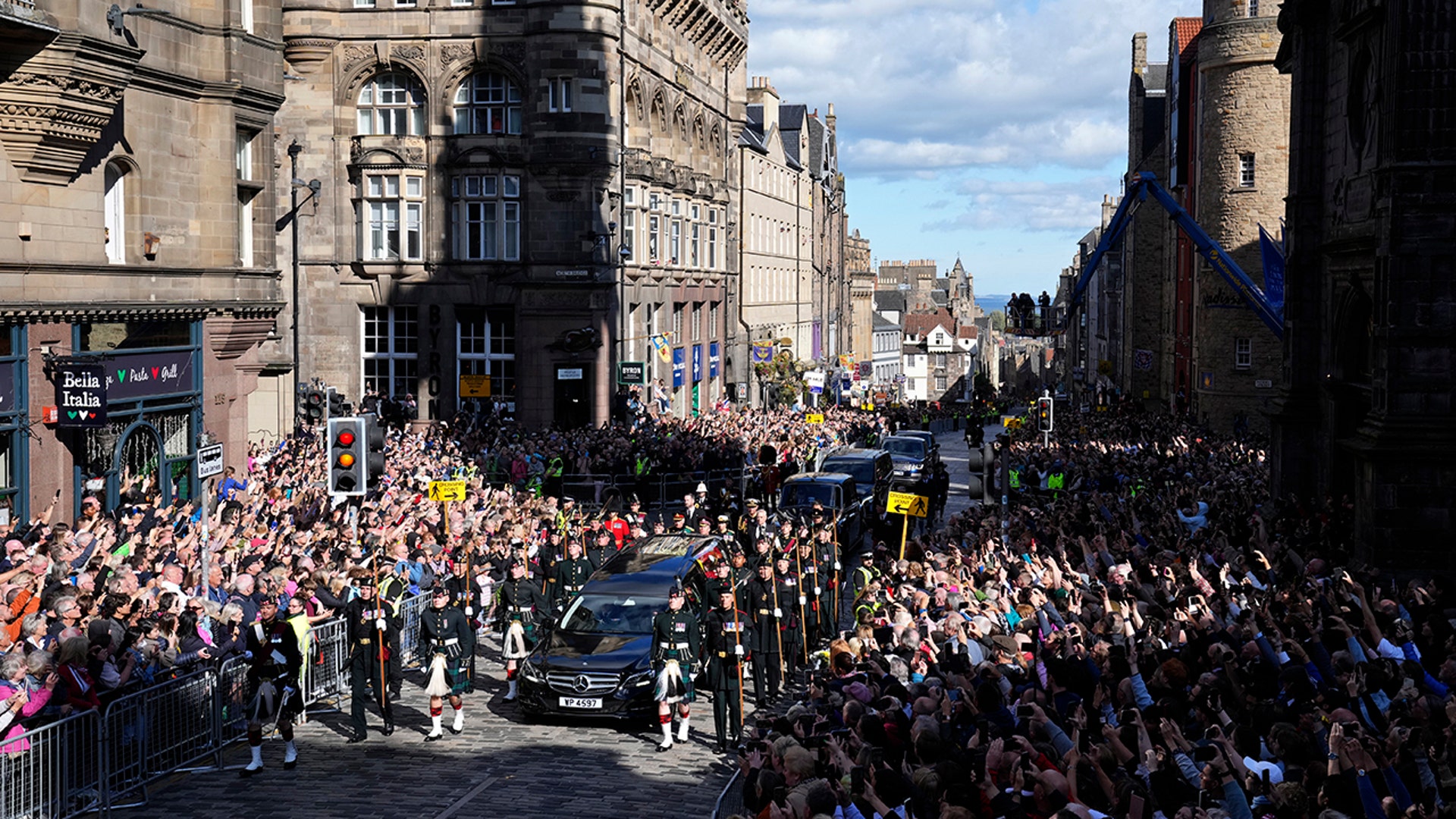 The Procession of Queen Elizabeth's coffin