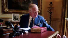 Buckingham Palace shares new photo of King Charles III at work following queen's death