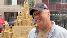 Tunnel to Towers NYC 5K: Sand sculptor pays tribute to 9/11 first responders with stunning sandcastle