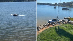 Retired NYPD officer rescues driver who crashed convertible into North Carolina lake