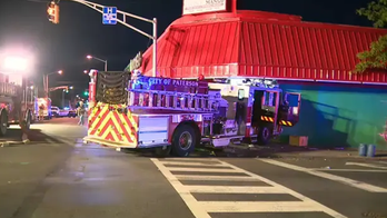 Eight New Jersey firefighters injured after firetrucks responding to blaze collide