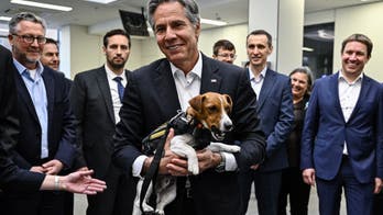 Blinken meets famous Ukrainian bomb detection dog, Zelenskyy during surprise Kyiv visit