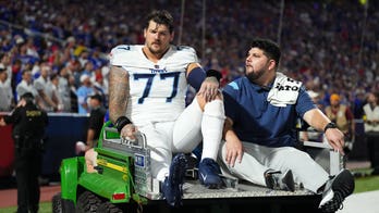 Titans’ Taylor Lewan out for season after suffering knee injury against Bills