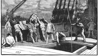 On this day in history, December 16, 1773, brazen Boston Tea Party protest escalates American rebellion