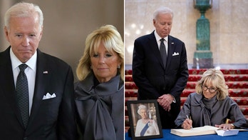 President Biden, first lady Jill Biden, other leaders pay respects to queen as she lies in state