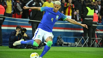 Banana thrown at Brazilian soccer players celebrating goal in match