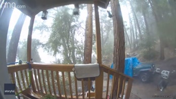 California mudslide sweeps family’s Jeep down hillside, video shows