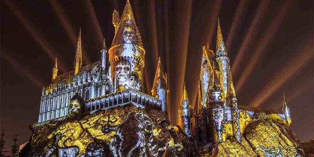 The "Dark Arts" experience will show images of dementors, mountain trolls and even Lord Voldemort on the side of the Hogwarts castle.